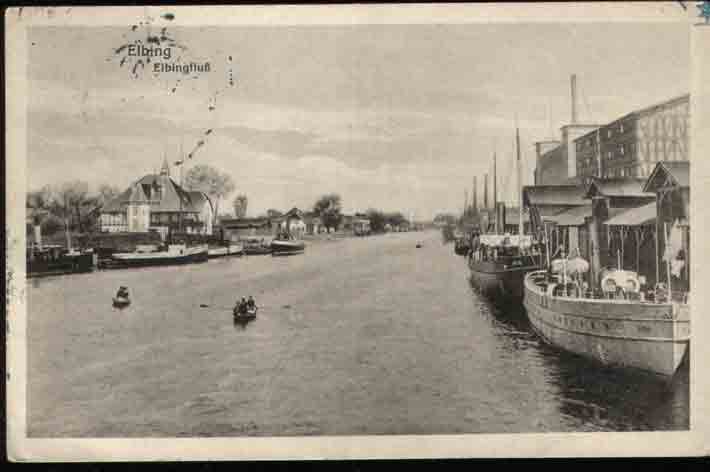Elbl�g - Rzeka Elbl�g 1917