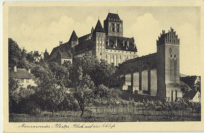 Marienwerder - Blick auf das Schlo� 1942